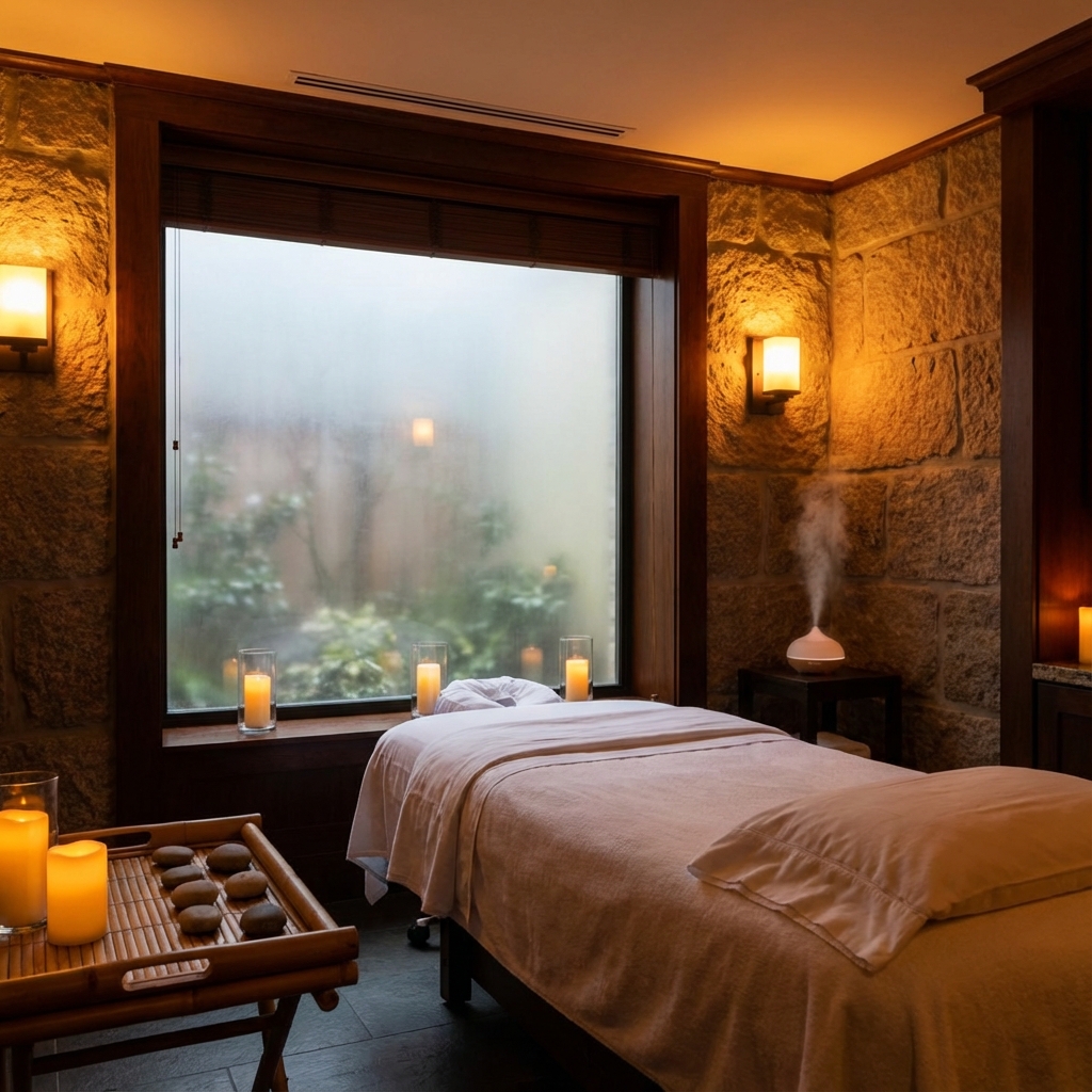 Interior relajante del hotel